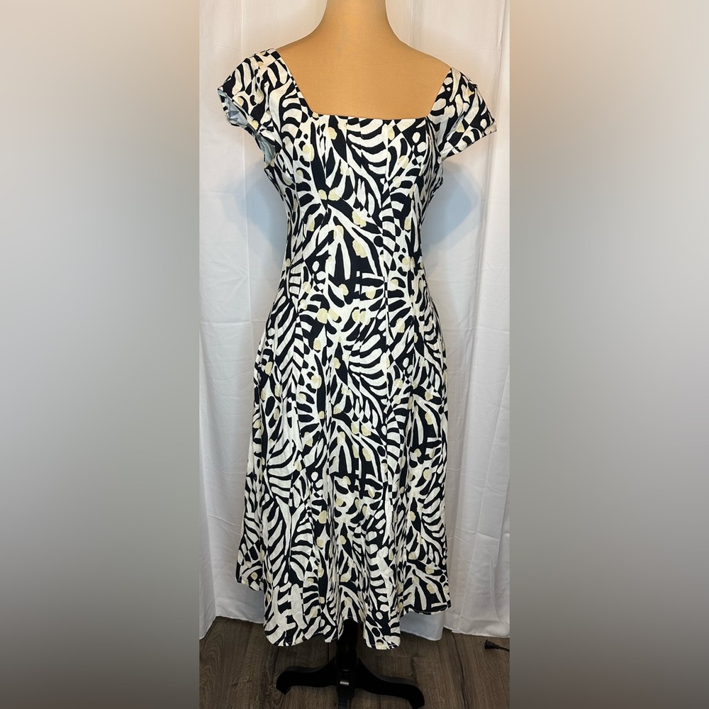 Bagatelle Square Neck Flare Midi Dress
